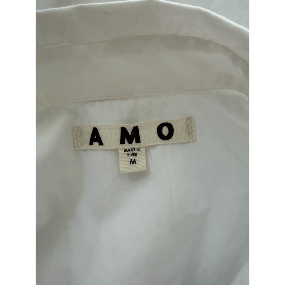 AMO Ruth Sleeveless White Shirt Size Medium $166 - Picture 7 of 8